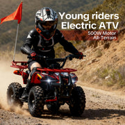 Electric 4 Wheeler for Kids,500W 36V Electric ATV