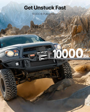 Electric Winch, 10000 lbs Load Capacity, 12V DC Truck Winch with Φ21/64 in x 65 ft Steel Rope, Wireless & Wired Remote Control, IP55 Waterproof for Towing SUV Trailer Boat Off-Road Vehicle