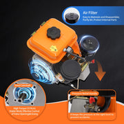 4-Stroke Diesel Engine, 3HP Go Kart Motor Engine with Recoil Start System