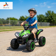 12V Kids ATV Quad Car, 4Wheeler, Forward & Backward Function, Green