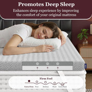 3 Inch King Size Extra Firm Mattress Topper for Pressure Relief