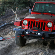 Winch 10000 lb. Load Capacity Electric Winch Kit 12V Synthetic Rope,Waterproof Electric Winch with Hawse Fairlead, with Wireless Handheld Remote and Corded Control Recovery