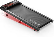 2.5 HP Quiet Under Desk Walking Treadmill Pad with 8% Incline, 265 lbs Capacity – Portable Compact Treadmill for Home Office & Small Spaces, 15" x 35.4" Belt