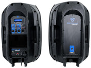 RPG122K 12" Powered PA Speaker Pair with 2 UHF Wireless Mics