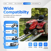 60" x 15" Aluminum Trailer Ramps 6800 LBS Motorcycle ATV Loading
