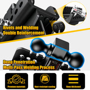 Trailer Hitch (for 2.5 Inch Receiver), 8 Inch Drop Hitch