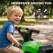 12V Kids ATV Quad Car, 4Wheeler, Forward & Backward Function, Green