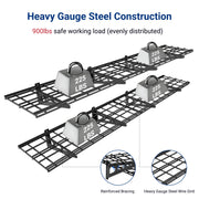 12-inch-by-72-inch Wall Shelf Garage Storage Rack Wall Mounted Floating Shelves,1x6ft,Black, 2-Pack, Classic Series