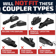 2-5/16-Inch Trailer Coupler Lock with Weatherproof Shield