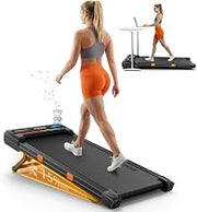 Walking Pad Treadmill with 15% Auto Incline, Under Desk Treadmill for Home