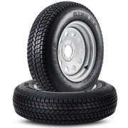 ST205/75D15 Trailer Tires with 15 in Rims, 5 Lug on 4.5 in, Load Range C, 6PR