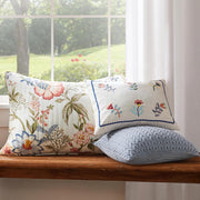 Maileen Quilt Set - King Quilt and Two King Shams - Floral - Bright Multi Color - Quilt (106x92in.) and Shams (20x36in.) - Reversible - Cotton