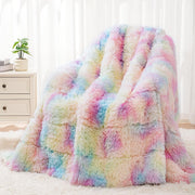 Weighted Blanket for Adult 80"x87" 15lbs Soft Long Plush Queen White