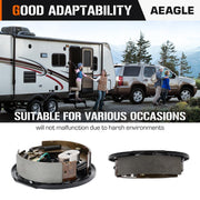 4Pcs 10" x 2-1/4" Electric Trailer Brake Assemblies for 3,500lbs, Left and Right