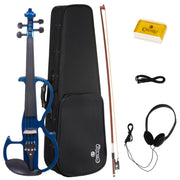 4/4 Full Size Electric Violin, Solid Maple with Ebony Fittings, Red