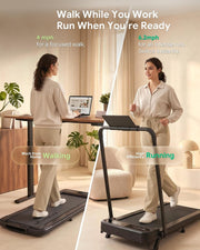 Smart 11% Incline Treadmill, Walking Pad with AI Smart APP