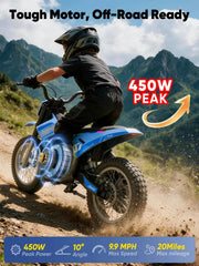 K2 Electric Dirt Bike for Kids 3-12 E Dirt Bike Off Road Mini Ride on Toys Moped Electric Motorcycle for Boys Girls Age 8-14.