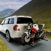 600LBS Heavy Duty Steel Motorcycle Carrier with Loading Ramp