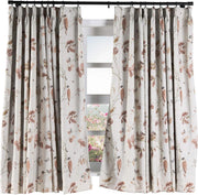 Rural Pastoral Print Extra Wide Window Curtain 100" W x 96" L, Pinch Pleated Blackout Lining Darpes Panel Bedroom Living Room Hotel Restaurant (1 Panel), Teal
