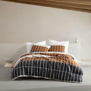 King Duvet Cover Set with Shams, Cotton, Button Closure