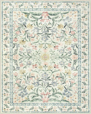 Boho Washable Rug 8x10, Large Area Rug for Living Room, Soft Floral Carpet for Bedroom Non Slip, 8 x 10 Indoor Beige Carpets for Nursery Dining Room Apartment Office Decor