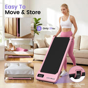 Small Walking Pad with Incline - Under Desk Treadmill with Vibration Plate