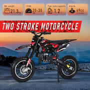 50CC Kid Dirt Bike, Gas Powered Mini Motorcycle for Kids 8-14