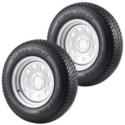 ST205/75D15 Trailer Tires with 15 in Rims, 5 Lug on 4.5 in, Load Range C, 6PR