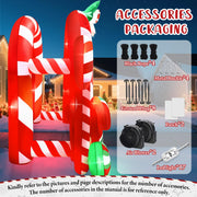 13FT Christmas Inflatables Archway Outdoor Decorations Giant Xmas Candy Arch Inflatable Stereoscopic Blow up Christmas Yard Decoration for Garden Lawn Party Decor