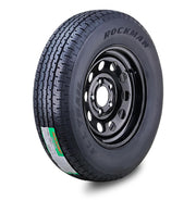 Trailer Tire Wheel ST205/75R15 8PR D 107M 5X4.5" PCD Black Mod Rim