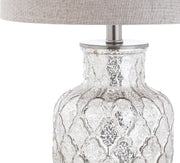 Alvord 24.5" Glass Table Lamp, Mercury Silver, Set of 2