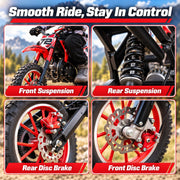 Gas Dirt Bike for Kids 50cc 2 Stroke Mini Off Road Small Gas Bike for Boys