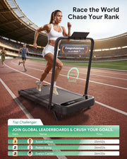 Smart 11% Incline Treadmill, Walking Pad with AI Smart APP
