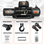 13500 lb 12V Electric Winch IP68 Waterproof for Trailer Truck