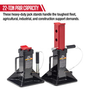 1522A 22-Ton Jack Stands, Pair