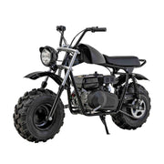 Motor MB200S Four Stroke Single Cylinder Displacement 196CC, 1 Gal 19X7.00-8 in Weight Capacity 220 LBS 25 MPH, Gas Minibike, Mini Motorcycle (Black)