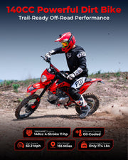 FX140 Gas Dirt Bike for Teens Adults 140cc 4-Stroke 5-Speed Pit Bike