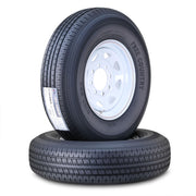 Trailer Tire Wheel ST205/75R14 8PR 105N 5X4.5 White Spoke Pk2