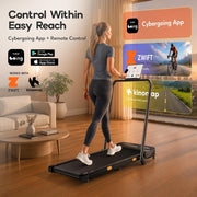 Walking Pad Treadmill with Incline, 2.75/3.0HP Under Desk Treadmill for Home with LED Display, Remote&APP Control, Max 286/330LBS Capacity