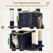 Giant Cat Tree for Indoor Large Cats, 83in, F83, Dark Grey XXL Cat Tower with 9 Scratching Posts for 20lb+ Heavy Duty Large Adult Cats
