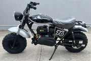 Mini Bike Hurricane 200Pro, ALL NEW ELECTRIC START&LED HEAD LIGHT, WITH FRONT AND REAR BRAKES, 196cc (Black)