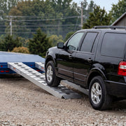 Aluminum Trailer Ramps, 2PCS 96 x 15 in, Heavy-Duty Truck Ramp Set, 10000LBS Combined Capacity ATV Loading Ramps for Pickup Trucks, Motorcycles, Lawn Mowers, Cars, Farm Tractors, Carts