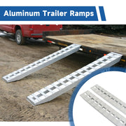 2 Pcs 60 Inch x 12 Inch Aluminum Trailer Ramps