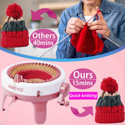 Sentro 48 Needle Knitting Machine with Row Counter, Dual Mode Knitting Loom Smart Row Counter, Tube & Panel Dual Modes, 4 Yarn Tensions, for Hats, Socks, Scarves, Gloves, Beginners & Adults