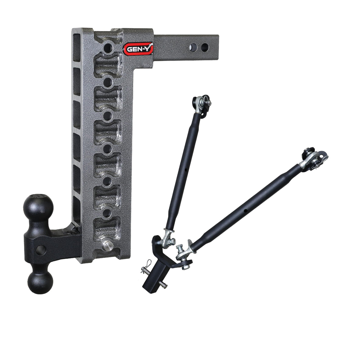 Mega-Duty 15" Drop Hitch Ball Mount 2" Receiver 16,000 lbs USA