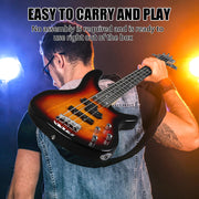 Electric Bass Guitar 4 String Bass Guitar Kit-Sunburst