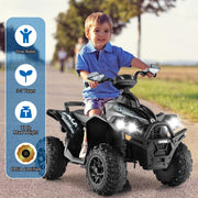 Kids ATV, 12V 4 Wheeler Ride on Toy, Dark Black