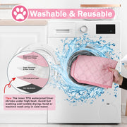 Dog Cat Pet Playpen Tent Crate Cage with Washable Pad, Medium Pink Breathable double-layer mesh Wide applicability Recovery After Surgery Portable Easy to Set up lightweight Recovering Pets