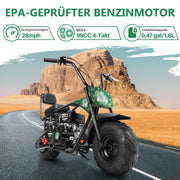 99CC 4-Stroke Mini Bike, Gas Powered
