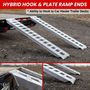 Heavy Duty Aluminum Loading Ramps, Set of 2, 8 Feet x 15"